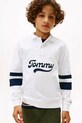 Дитяча бавовняна кофта Tommy Hilfiger бавовна білий KB0KB09995.9BYA