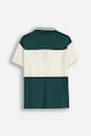 Παιδικά βαμβακερά μπλουζάκια πόλο Coccodrillo ZC5143601ABJ πράσινο AW25