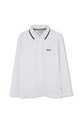 BOSS longsleeve bawełniany dziecięcy aplikacja biały J52330.162.174