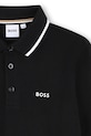 Chłopiec BOSS longsleeve bawełniany dziecięcy J52330.162.174 czarny