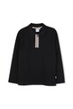 BOSS longsleeve bawełniany dziecięcy nadruk czarny J52333.114.150