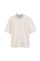 Otroški polo BOSS Z elastanom bela J52336.102.108