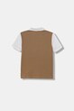 Дитяче поло BOSS J52339.114.150 коричневий AW25