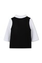 Pamučna polo majica za bebe BOSS J52456.86.94 crna AW25