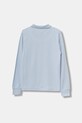 Хлопковый детский лонгслив United Colors of Benetton 3089C300Z.G.Reprop.9BYA голубой AW25