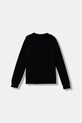 United Colors of Benetton longsleeve din bumbac pentru copii 3089C300Z.G.Reprop.9BYA negru AW25