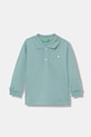 Dječja pamučna majica dugih rukava United Colors of Benetton bez uzorka tirkizna 3089G3009.P.Season.9BYA
