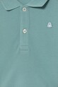 Chłopiec United Colors of Benetton longsleeve bawełniany dziecięcy 3089G3009.P.Season.9BYA turkusowy