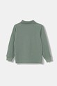 United Colors of Benetton longsleeve bawełniany dziecięcy 3089G3009.P.Season.9BYA zielony AW25