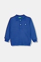 Pamučna polo majica United Colors of Benetton bez uzorka plava 3089G3009.P.Reprop.9BYA
