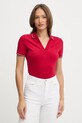 Tommy Hilfiger polo z elastanem czerwony WW0WW45736