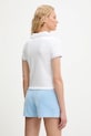 Îmbrăcăminte Juicy Couture tricou polo SHRUNKEN POLO TEE JCWCT225355 alb