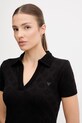 Guess tricou polo PEONY negru V5YP10.Z3OA0