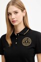 Versace Jeans Couture polo de bumbac negru 79HAGT00.CJ01T