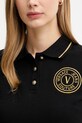 Versace Jeans Couture polo bawełniane 79HAGT00.CJ01T czarny