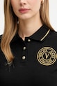 Versace Jeans Couture polo de bumbac 79HAGT00.CJ01T negru
