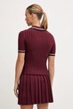 Odzież Guess polo z dodatkiem wełny SABINA V5BP04.Z1152 bordowy