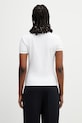 Odjeća Lacoste polo s pamukom za žene DF5284 bijela