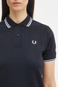 Pamučna polo majica Fred Perry mornarsko plava G3600