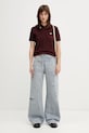 Fred Perry polo bawełniane damskie G3600 bordowy