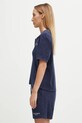 Sporty & Rich polo bawełniane Eden Script Terry TO00160673BL106 granatowy AW25
