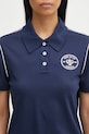 Sporty & Rich polo Eden Crest Embroidered Pique granatowy TO05760666BL107