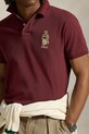 Бавовняне поло Polo Ralph Lauren Sskccmslm1 Short Sleeve бордо 710973159