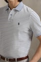 Βαμβακερό μπλουζάκι πόλο Polo Ralph Lauren μπλε 710974596