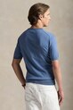 Bombažna kratka majica Polo Ralph Lauren 710980681 modra AW25