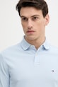 Tričko s dlhým rukávom Tommy Hilfiger modrá MW0MW20183