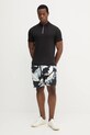 Bombažen polo Tommy Hilfiger MW0MW39552 črna AW25