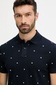 Тениска с яка Tommy Hilfiger тъмносин MW0MW39835