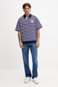 Tommy Jeans polo de bumbac DM0DM21786 violet AW25