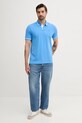 Tommy Jeans polo bawełniane DM0DM21846 niebieski AW25