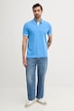 Tommy Jeans polo bawełniane DM0DM21846 niebieski AW25