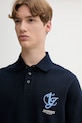 Bavlnené polo tričko Tommy Jeans tmavomodrá DM0DM21909