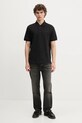 Pamučna polo majica Tommy Jeans DM0DM21935 crna AW25