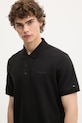 Pamučna polo majica Tommy Jeans crna DM0DM21935