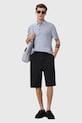 Vlnené polo AllSaints MODE M086KB modrá