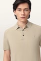 AllSaints polo męskie wełniane MODE beżowy M086KB