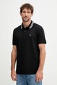 Хлопковое поло Calvin Klein Jeans хлопок чёрный LV04RC276G