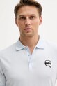 Bavlnené polo tričko Karl Lagerfeld modrá 553224.745710