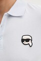 Bavlnené polo tričko Karl Lagerfeld 553224.745710 modrá