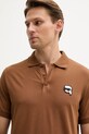 Karl Lagerfeld polo de bumbac maro 553224.745710