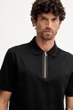 BOSS polo de bumbac negru 50543880