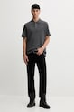 Хлопковое поло Tommy Jeans DM0DM22415 серый AW25