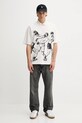 HUGO polo bawełniane 50542432 beżowy AW25