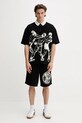HUGO polo bawełniane 50542432 czarny AW25