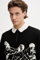 HUGO polo bawełniane czarny 50542432