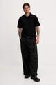 Πόλο HUGO 50542770 μαύρο AW25